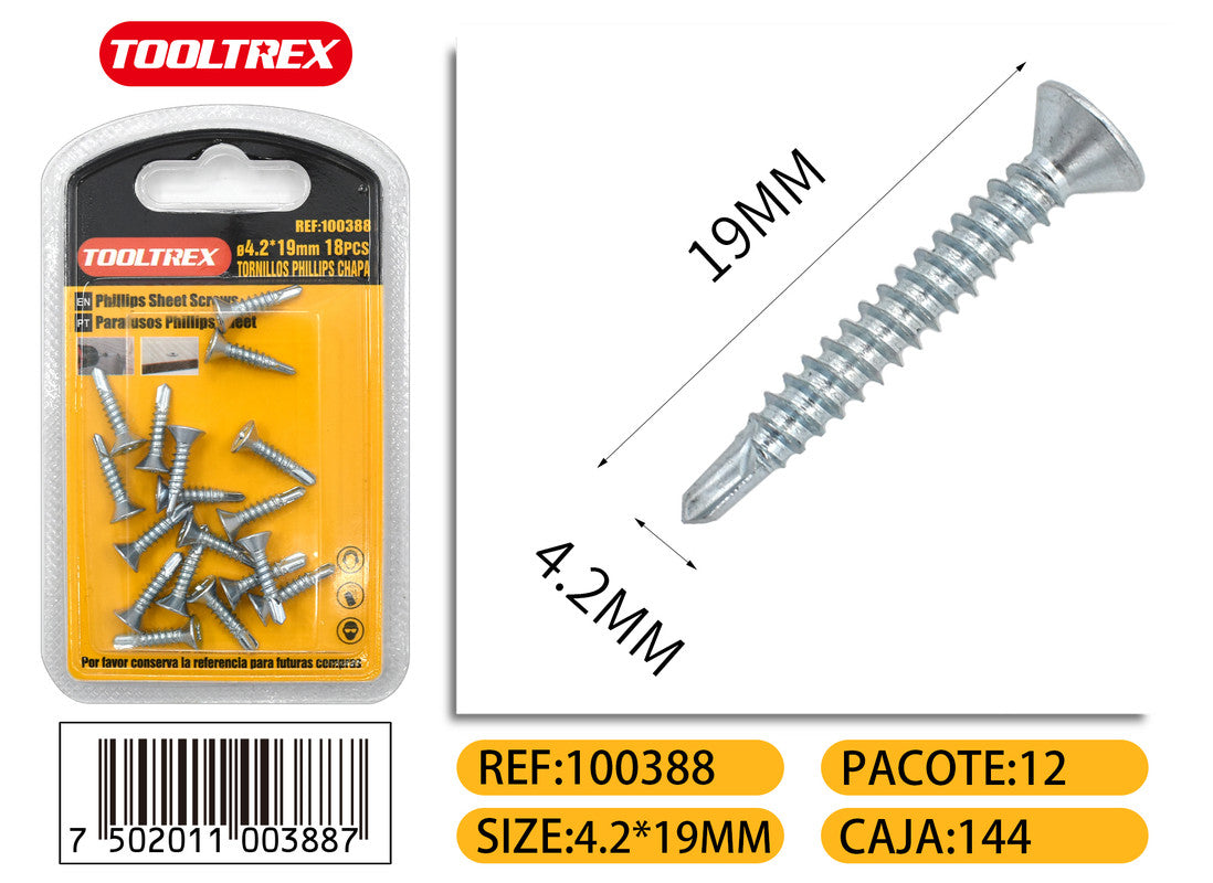 100388 Tornillos Para Metales
