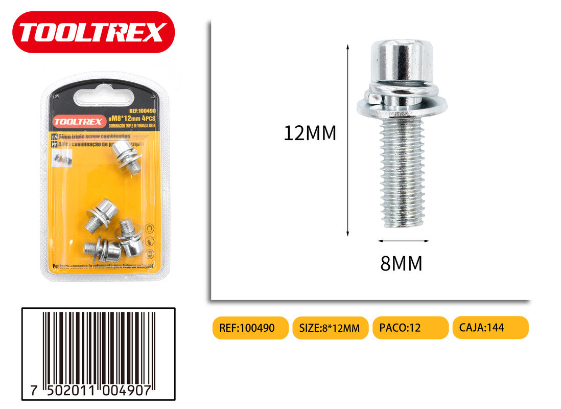 100490 Tornillos Hexagonales