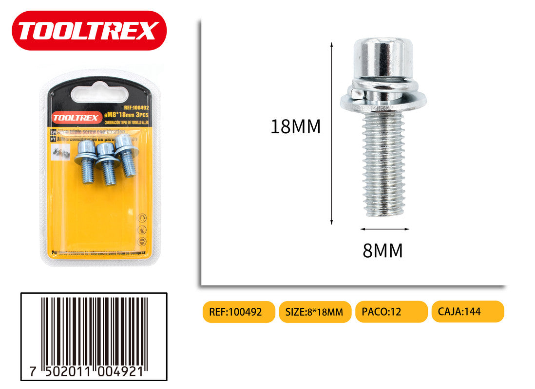 100492 Tornillos Hexagonales