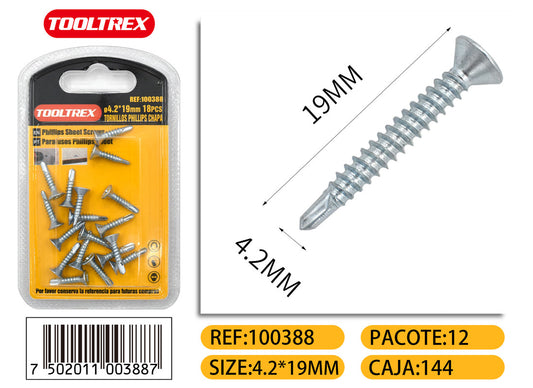 100388 Tornillos Para Metales