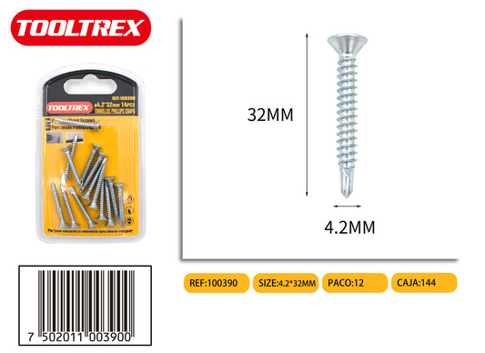 100390 Tornillos Para Metales