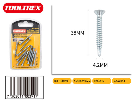100391 Tornillos Para Metales