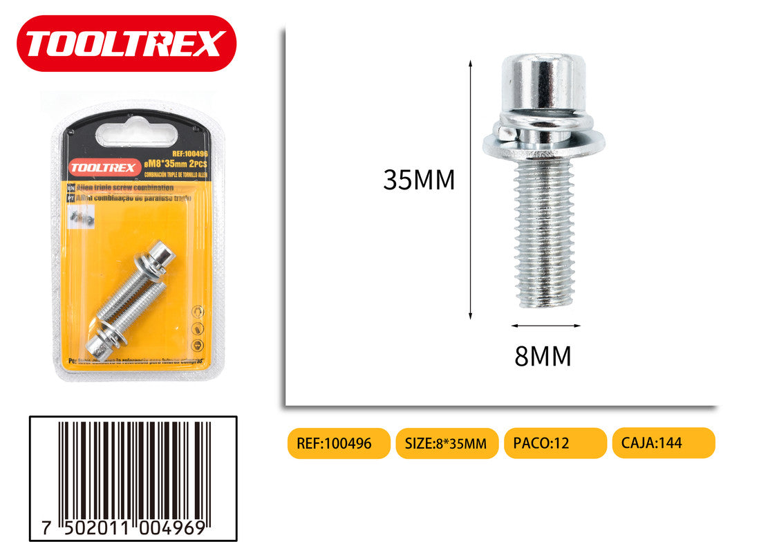 100496 Tornillos Hexagonales